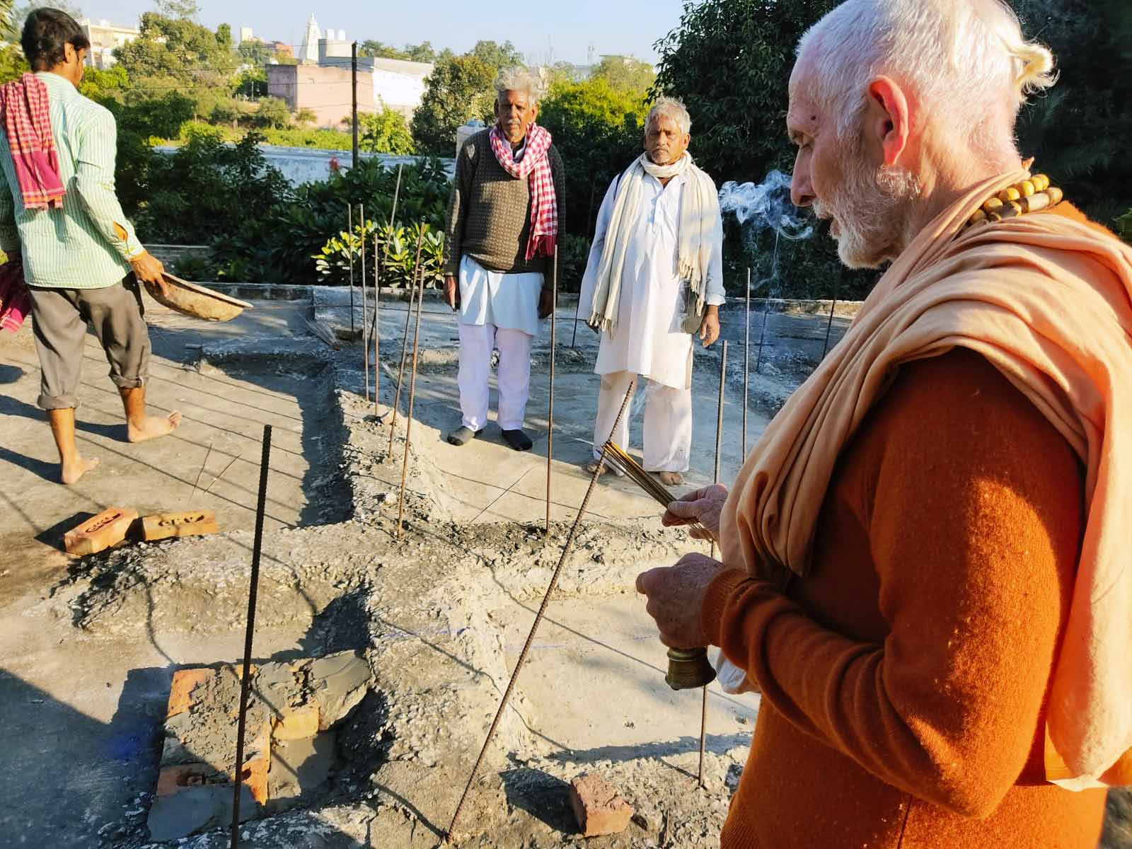 Rupanuga Bhajan Ashram Temple Dome Construction