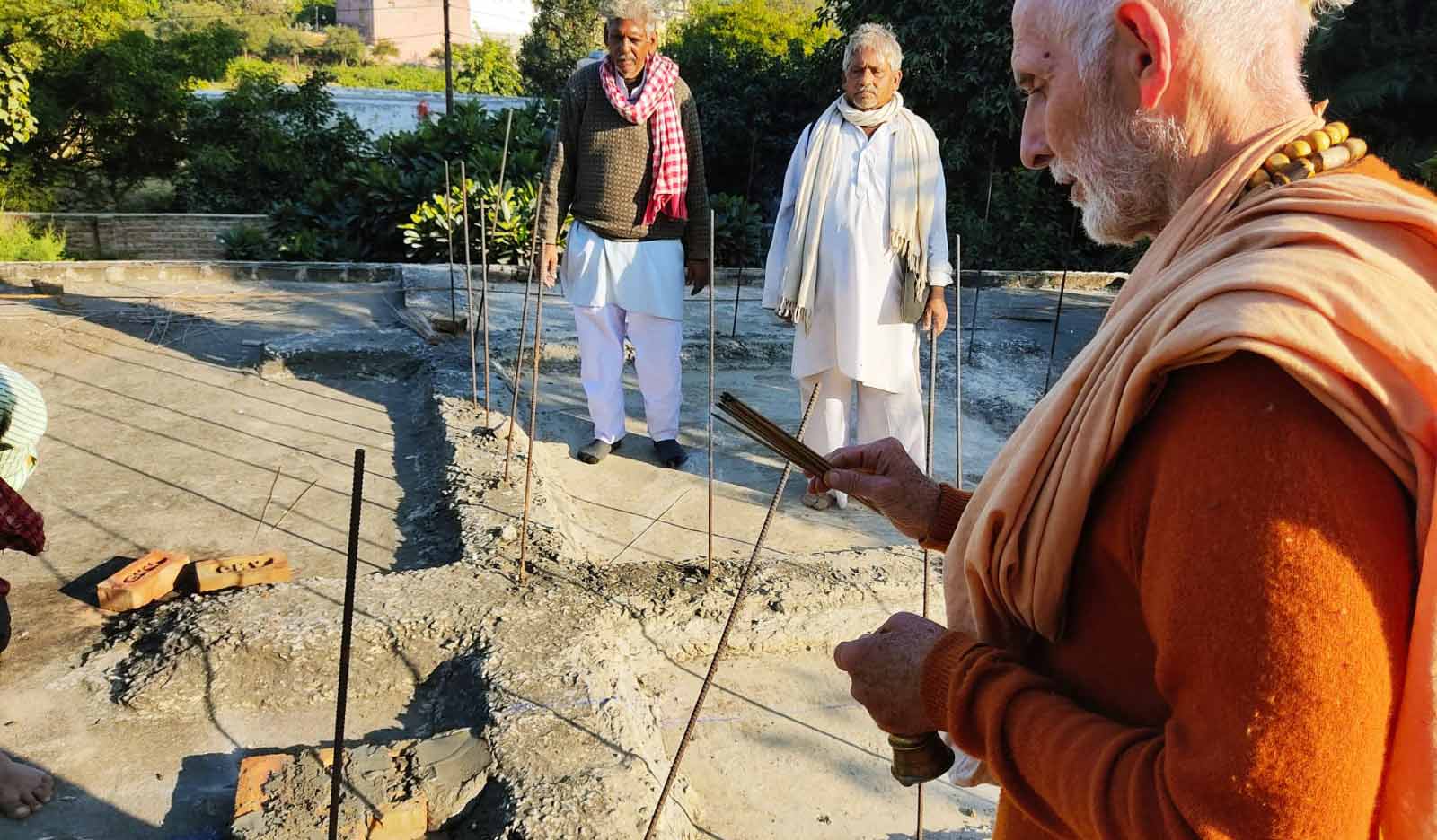 Rupanuga Bhajan Ashram Temple Dome Construction