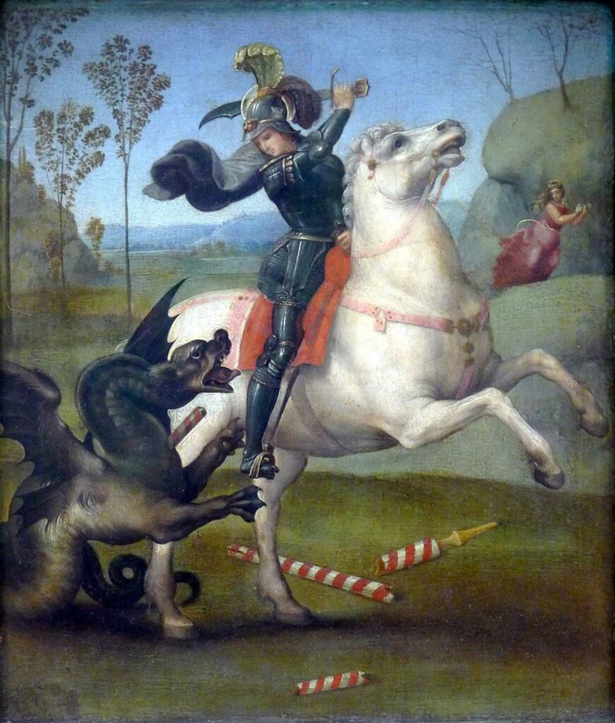 St-George-fights-a-dragon