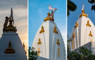 Temple Dome Completed - Rupanuga Bhajan Ashram