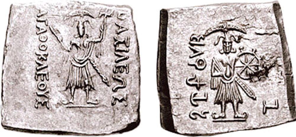 Krishna and Balaram Depicted on the Coins of Agathocles Krishna and Balaram Depicted on the Coins of Agathocles