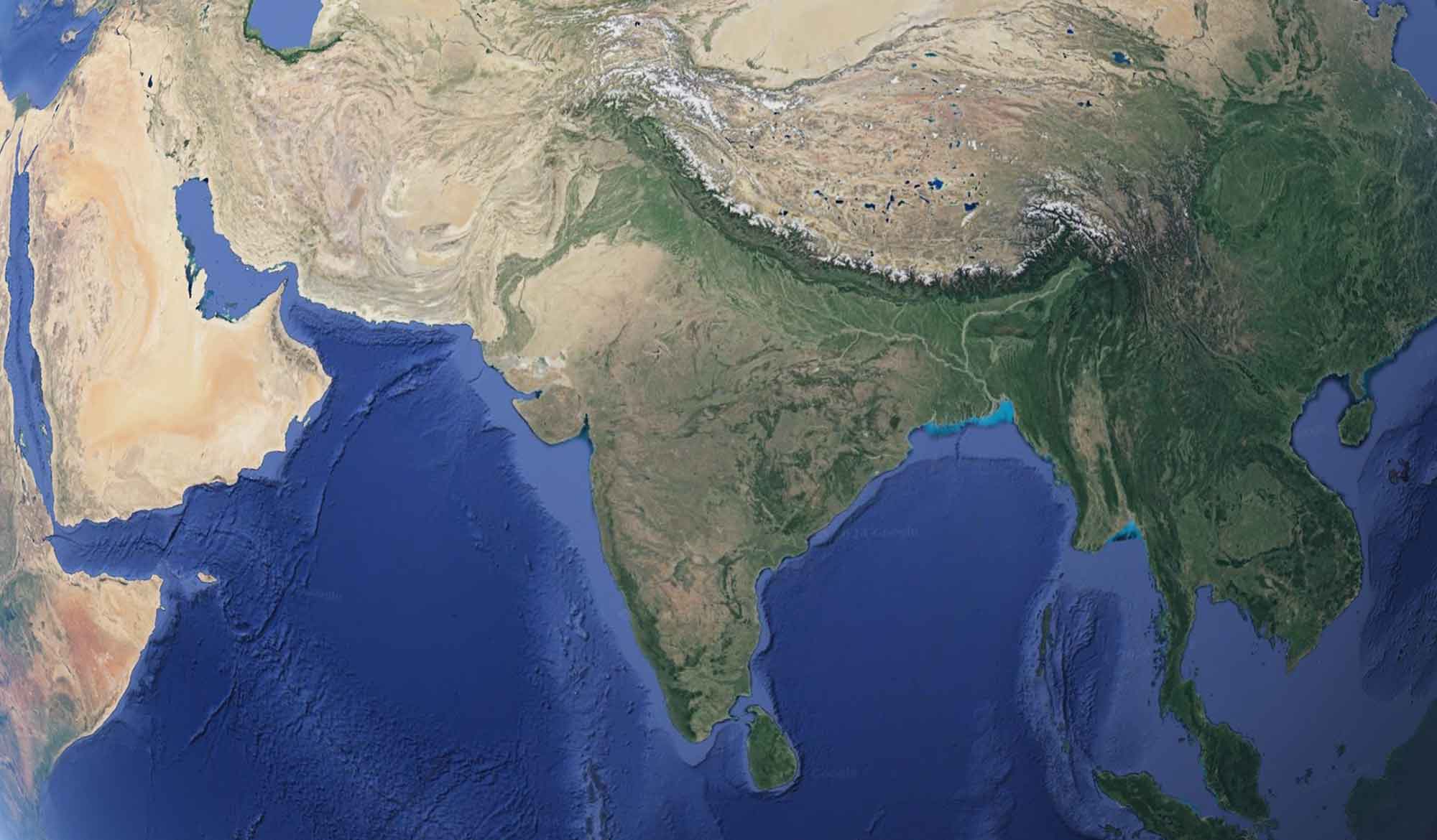 India-topographical-map India Topographical Map